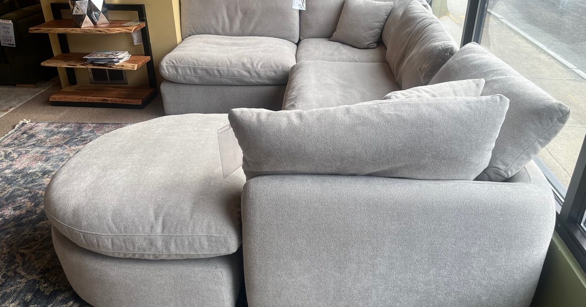 Modulux 5-Piece Modular Sofa Chaise | Fly By Night Furniture